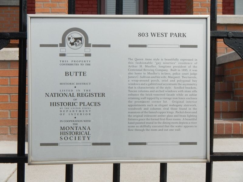803 West Park Marker image. Click for full size.