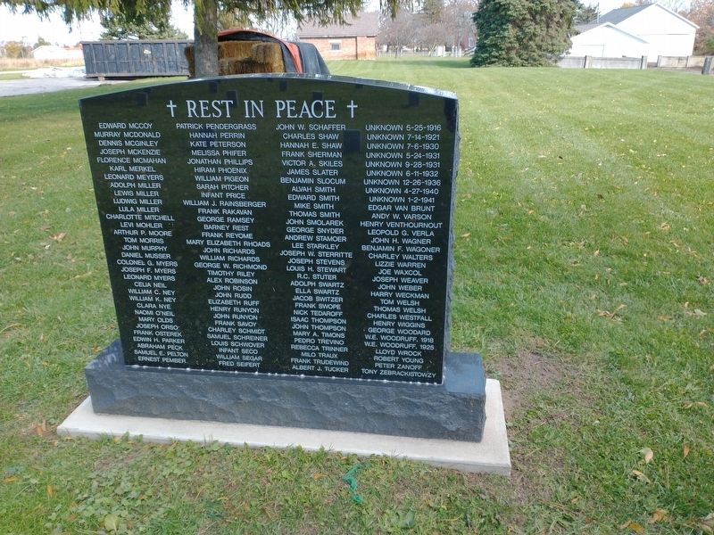 Wood County Home Cemetery Marker. Click for full size. Wood County Home Cemetery Marker image. Click for full size.