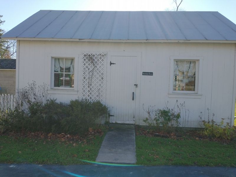 Chicken Coop, Wash House, and Wood Shed, 1873 Marker. Click for full size. Chicken Coop, Wash House, and Wood Shed, 1873 Marker image. Click for full size.