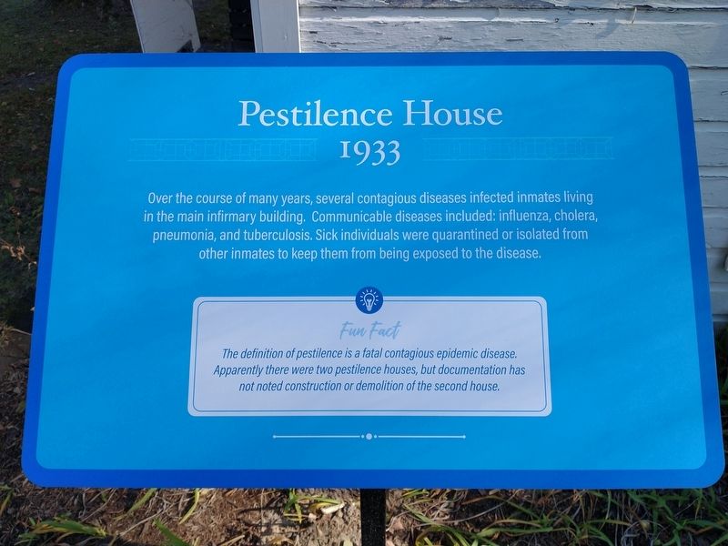 Pestilence House 1933 Marker image. Click for full size.