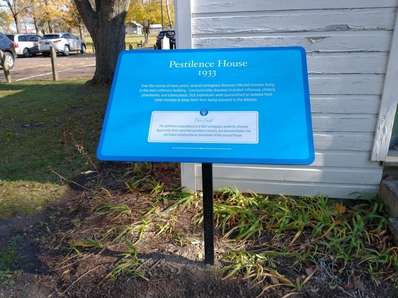 Pestilence House 1933 Marker image. Click for full size.