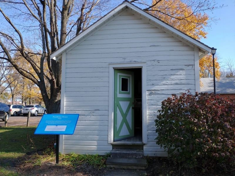 Pestilence House 1933 and Marker image. Click for full size.