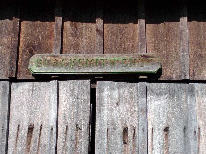Blacksmith Shop signage. Click for full size. Blacksmith Shop signage image. Click for full size.