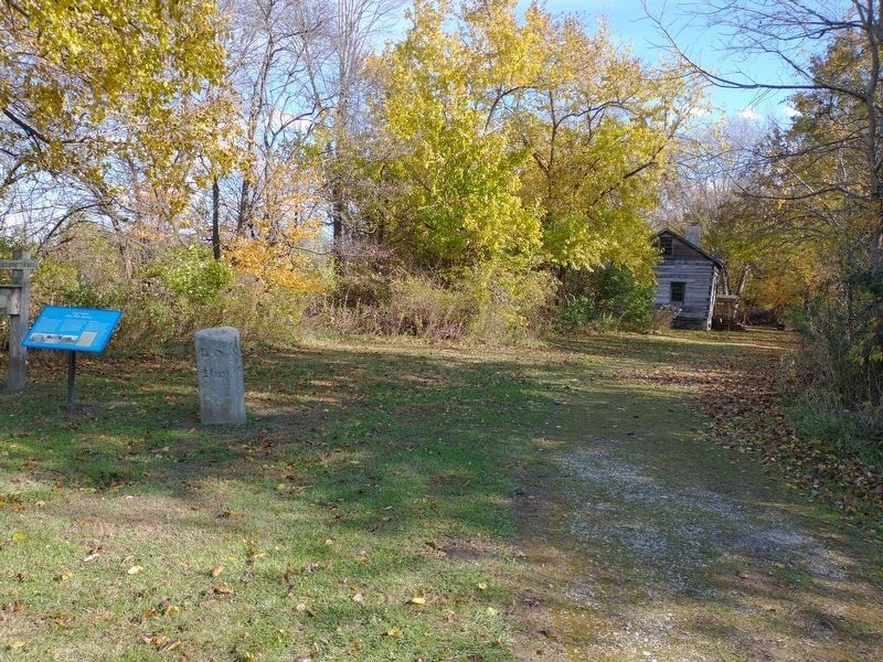 Log Cabin / 1842 Mile Marker Marker image. Click for full size.
