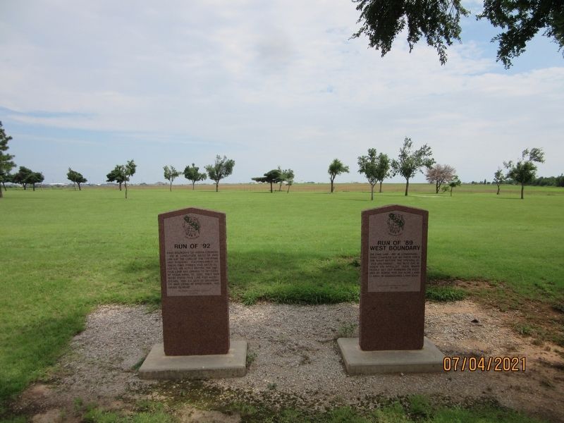 Run of '89 West Boundary Marker. Click for full size. Run of '89 West Boundary Marker image. Click for full size.
