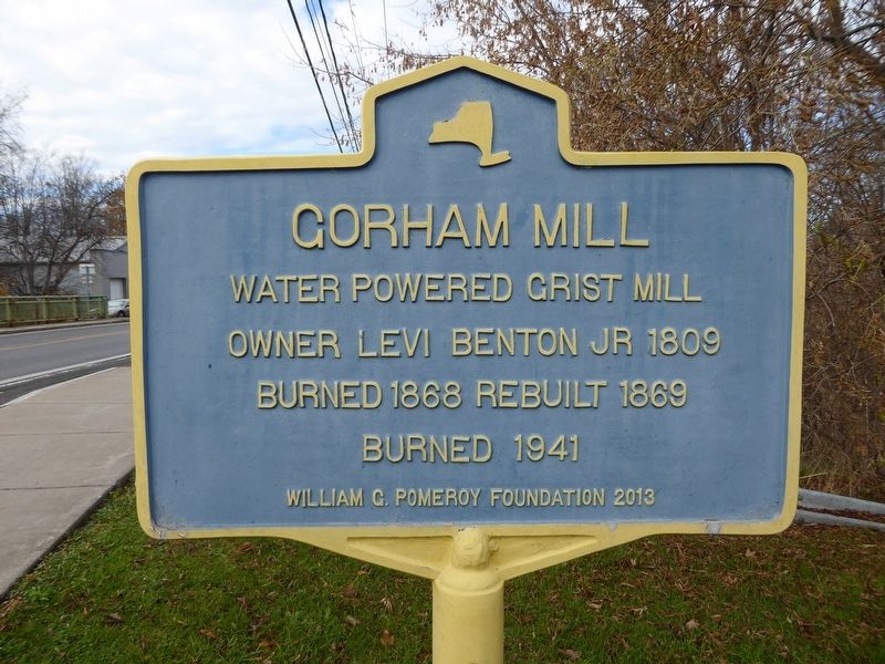 Gorham Mill Marker image. Click for full size.