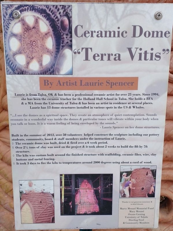 Ceramic Dome "Terra Vista" Marker image. Click for full size.