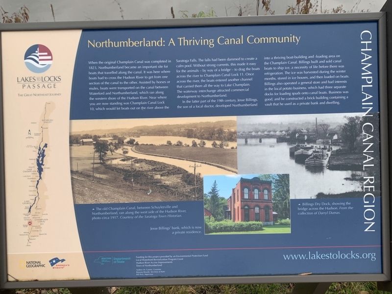 Northumberland: A Thriving Canal Community Marker. Click for full size. Northumberland: A Thriving Canal Community Marker image. Click for full size.