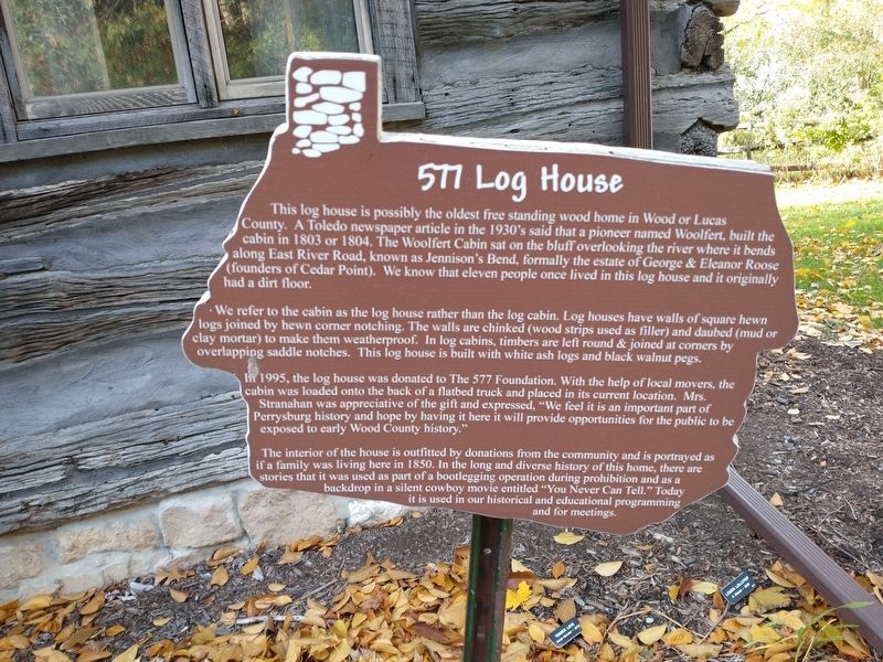 577 Log House Marker image. Click for full size.