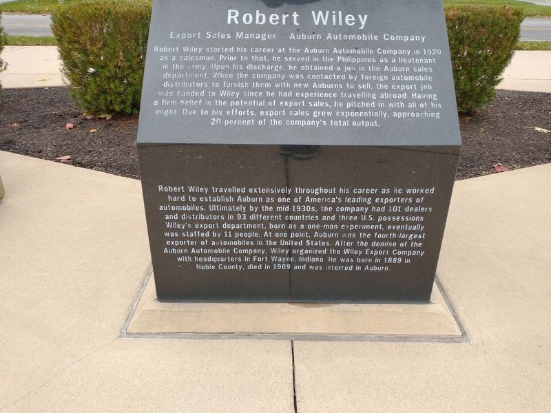 Robert Wiley Marker. Click for full size. Robert Wiley Marker image. Click for full size.