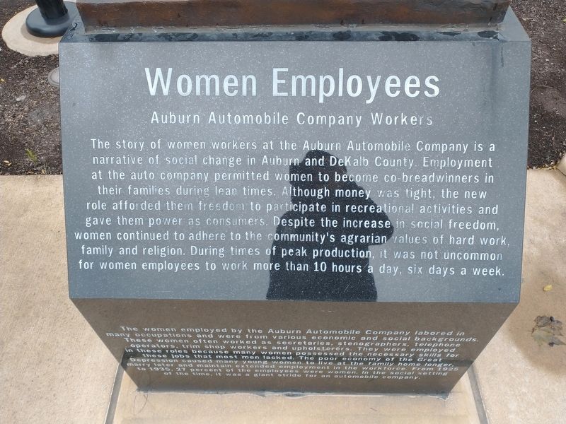 Women Employees Marker image. Click for full size.