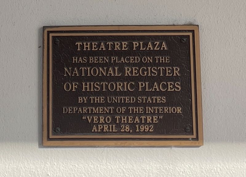 Theater Plaza Marker. Click for full size. Theater Plaza Marker image. Click for full size.