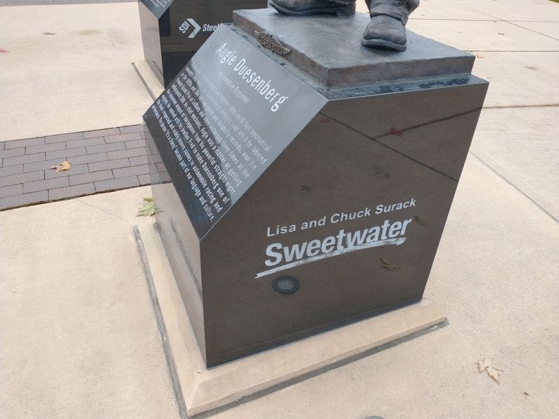 Augie Duesenberg Marker. Click for full size. Augie Duesenberg Marker image. Click for full size.