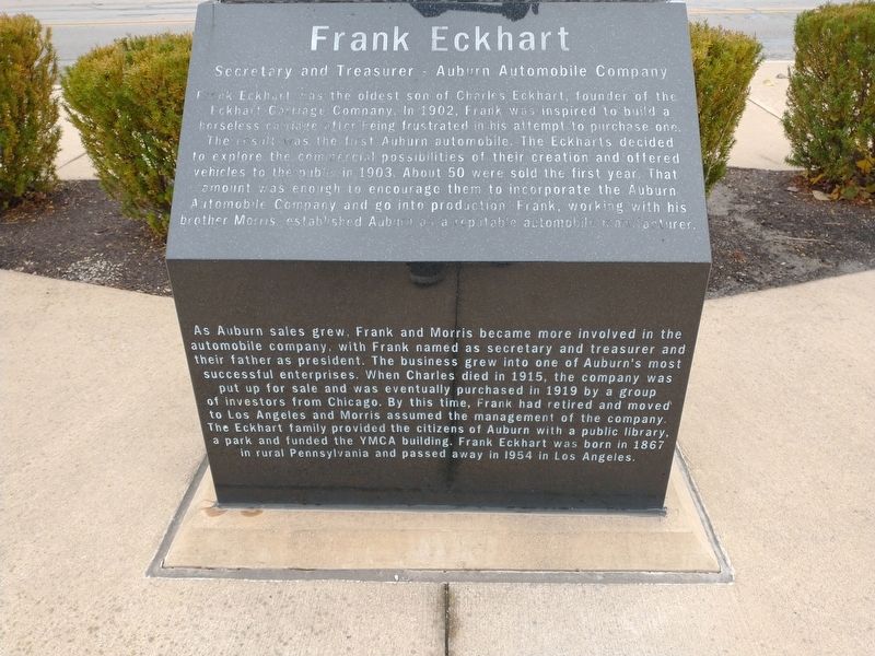 Frank Eckhart Marker image. Click for full size.