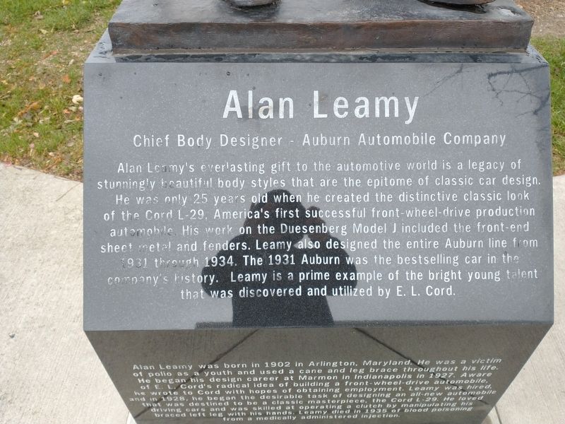 Alan Leamy Marker. Click for full size. Alan Leamy Marker image. Click for full size.