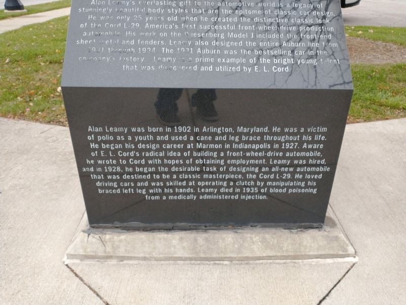 Alan Leamy Marker. Click for full size. Alan Leamy Marker image. Click for full size.
