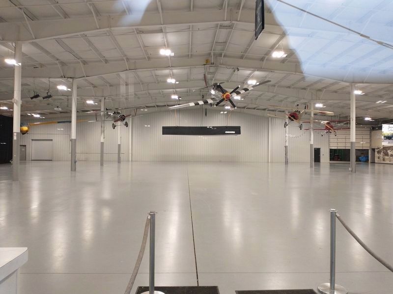 Inside the hangar. Click for full size. Inside the hangar image. Click for full size.