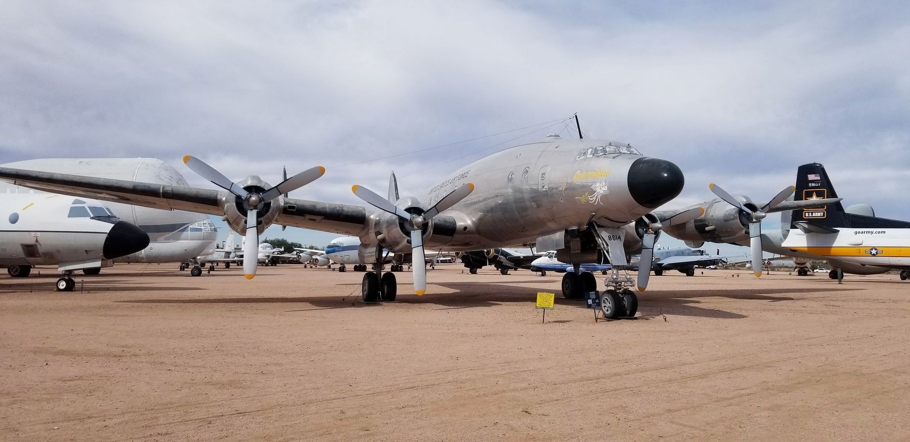 The C-121A "Columbine 1" Constellation. Click for full size. The C-121A "Columbine 1" Constellation image. Click for full size.