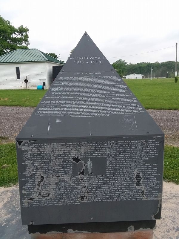 Williams County World War 1 Memorial image. Click for full size.