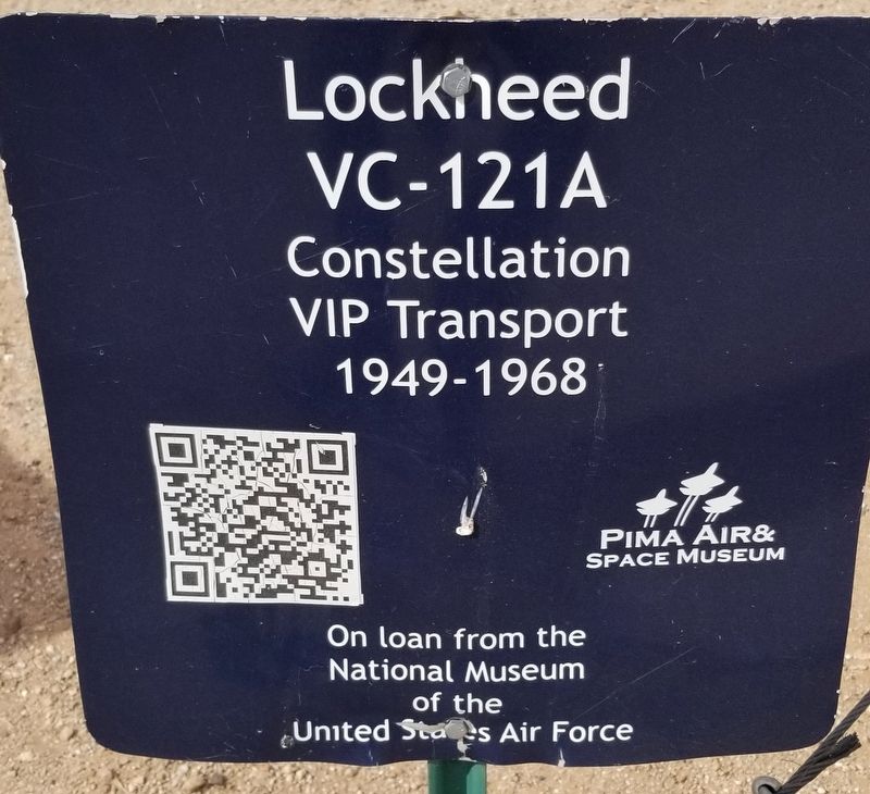 Lockheed VC-121A Marker. Click for full size. Lockheed VC-121A Marker image. Click for full size.