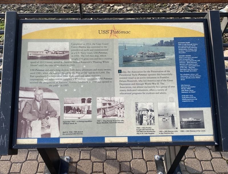 USS Potomac Marker. Click for full size. USS Potomac Marker image. Click for full size.