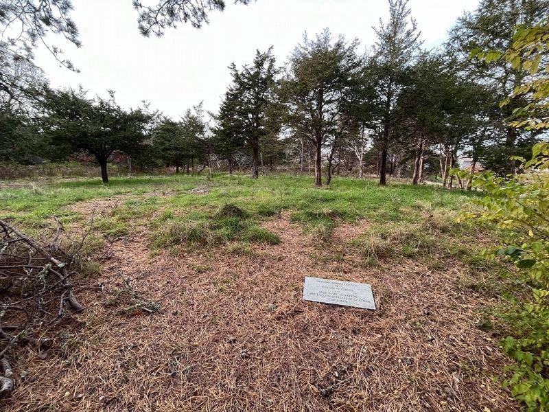 Site of First Settlers Home Marker. Click for full size. Site of First Settlers Home Marker image. Click for full size.