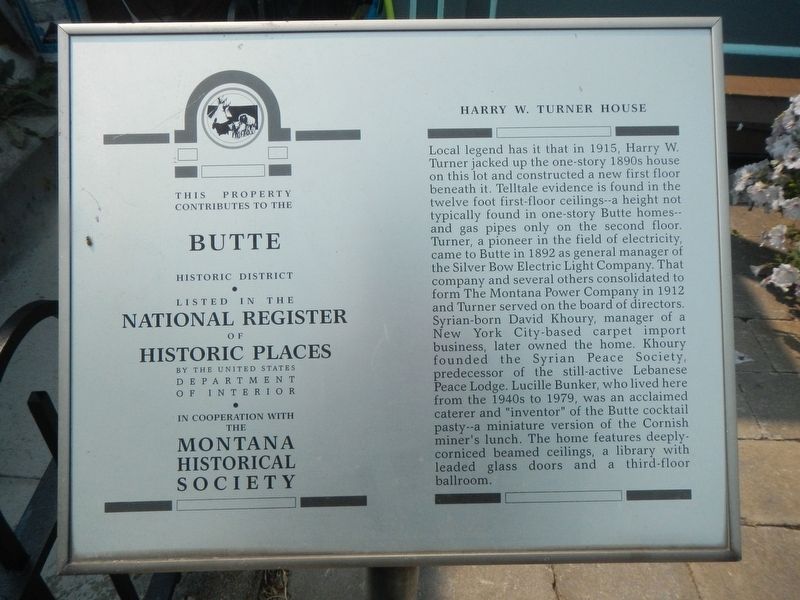 Harry W. Turner House Marker image. Click for full size.