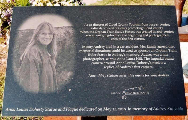 Audrey Kalivoda Memorial. Click for full size. Audrey Kalivoda Memorial image. Click for full size.