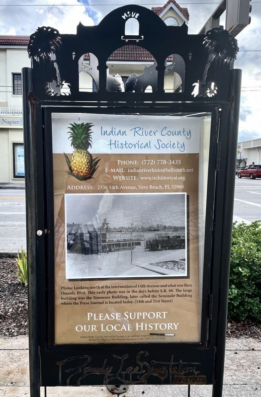 Simmons/Seminole Building Marker. Click for full size. Simmons/Seminole Building Marker image. Click for full size.