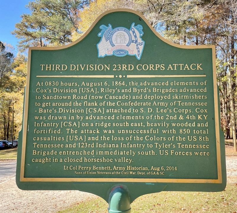 Third Division 23rd Corps Attack Marker. Click for full size. Third Division 23rd Corps Attack Marker image. Click for full size.
