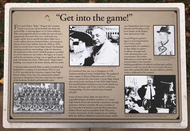 "Get into the game!" Marker image. Click for full size.