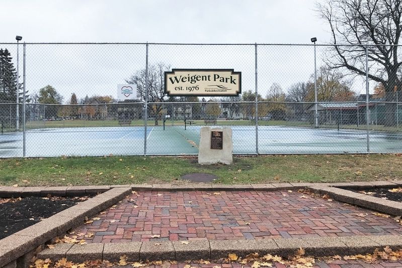 Weigent Park Sign image. Click for full size.