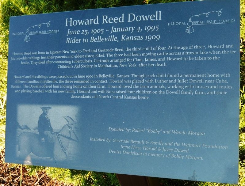 Howard Reed Dowell Marker. Click for full size. Howard Reed Dowell Marker image. Click for full size.
