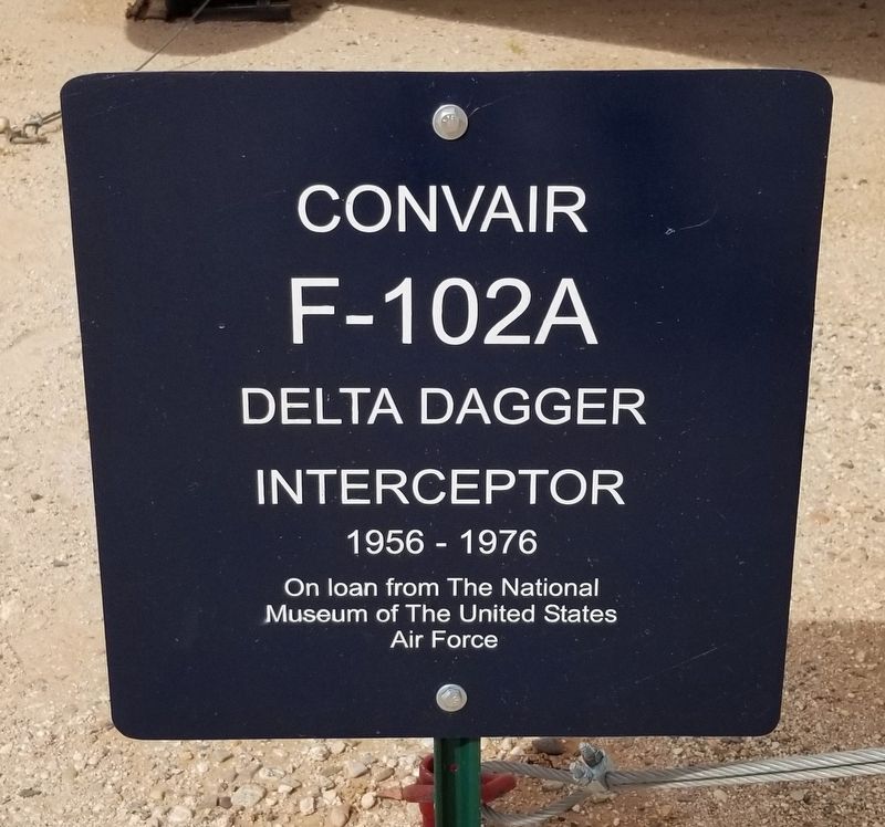Convair F-102A Marker. Click for full size. Convair F-102A Marker image. Click for full size.