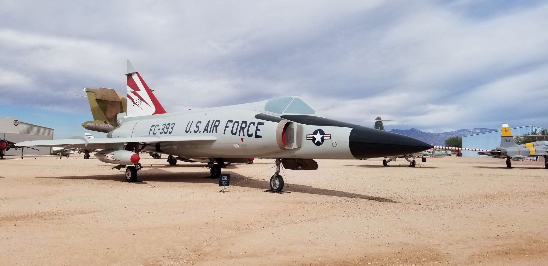 The Convair F-102A with marker. Click for full size. The Convair F-102A with marker image. Click for full size.