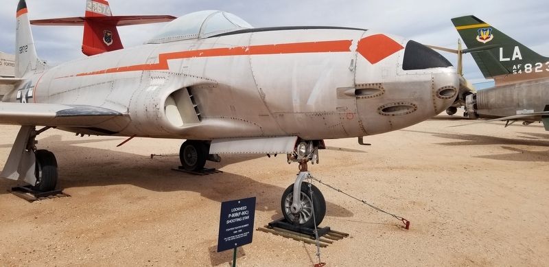The Lockheed P-80B (F-80C) and Marker. Click for full size. The Lockheed P-80B (F-80C) and Marker image. Click for full size.
