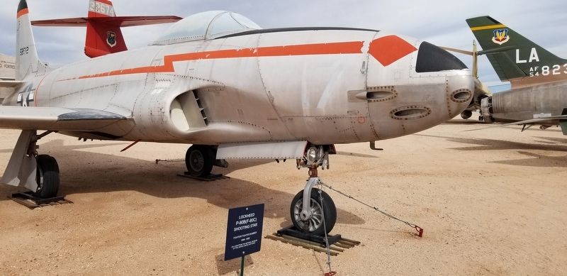 The Lockheed P-80B (F-80C) and Marker image. Click for full size.