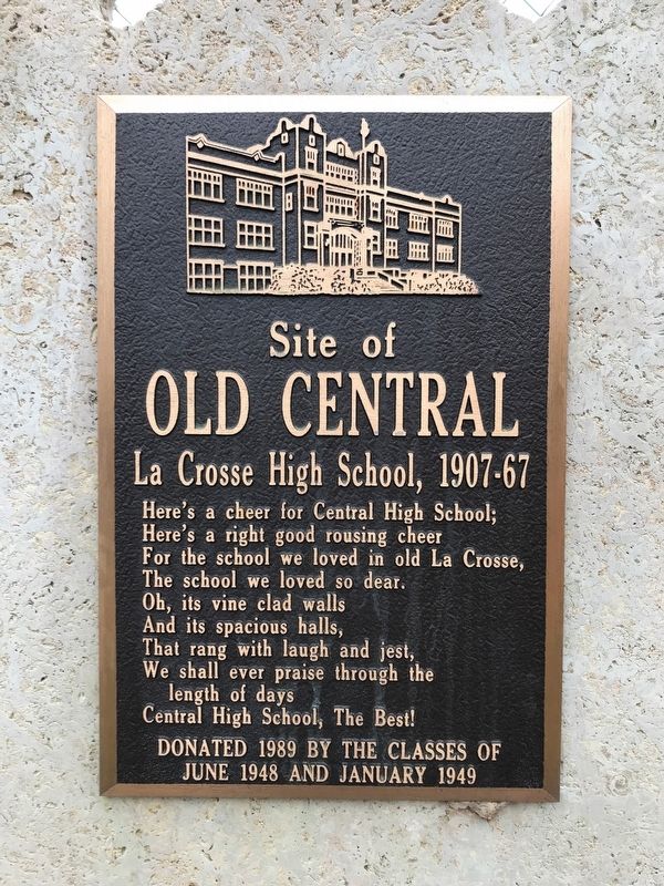 Site of Old Central Marker. Click for full size. Site of Old Central Marker image. Click for full size.