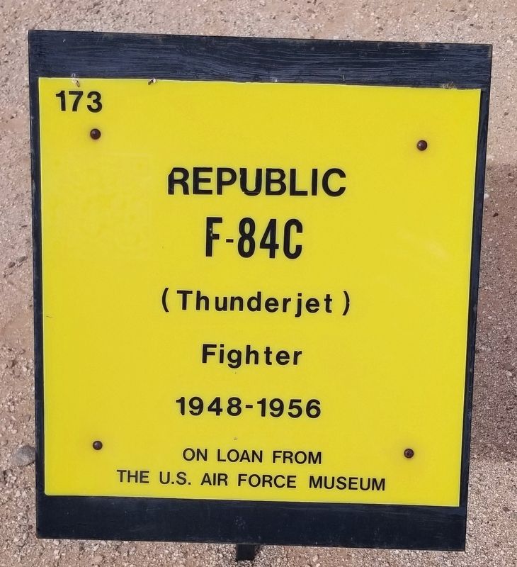 Republic F-84C Marker. Click for full size. Republic F-84C Marker image. Click for full size.