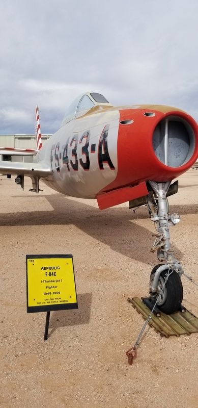 The Republic F-84C and Marker. Click for full size. The Republic F-84C and Marker image. Click for full size.