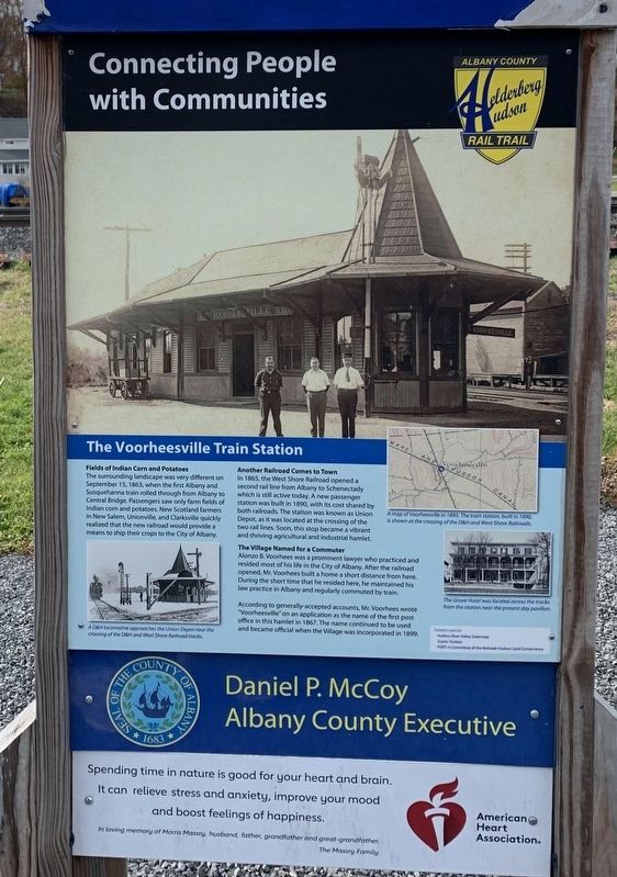 Connecting People With Communities Marker. Click for full size. Connecting People With Communities Marker image. Click for full size.