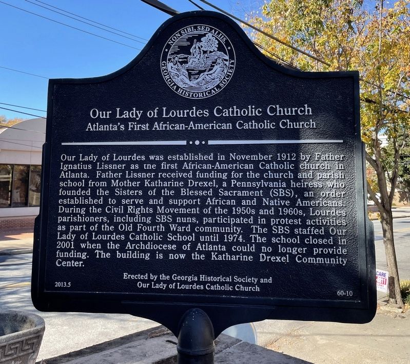 Our Lady of Lourdes Catholic Church Marker image. Click for full size.