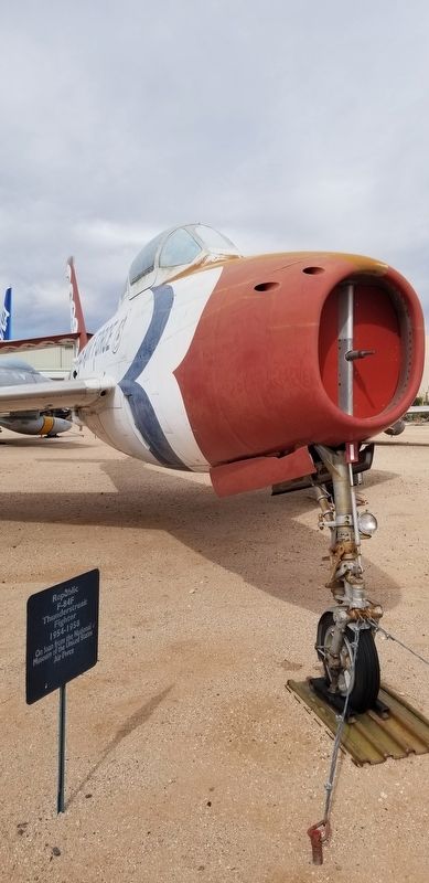The Republic F-84F and Marker image. Click for full size.
