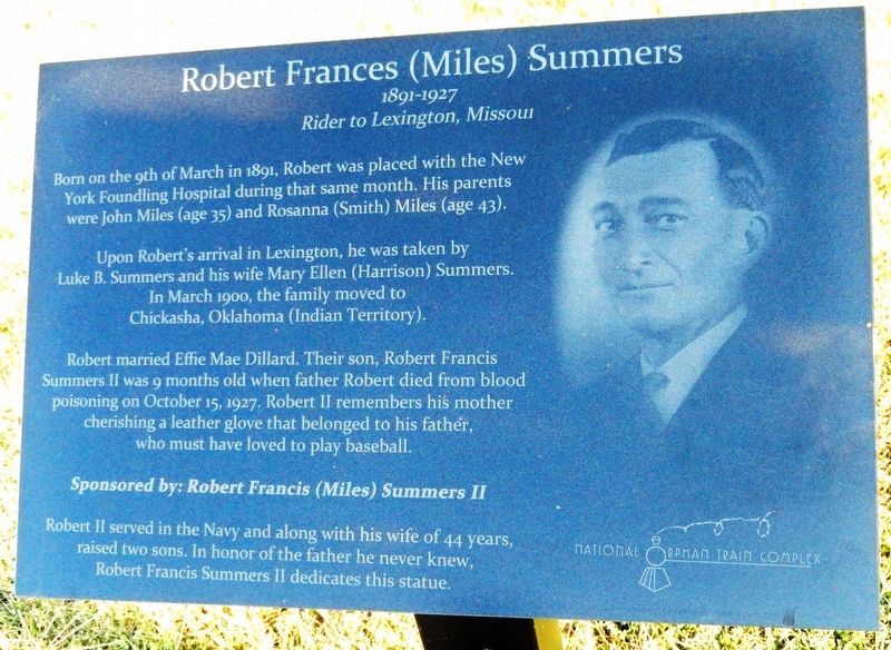 Robert Frances (Miles) Summers Marker image. Click for full size.