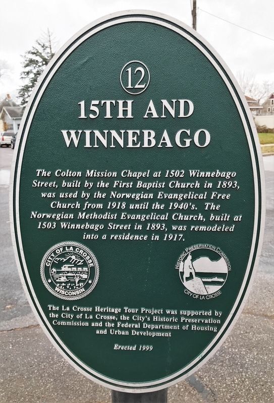15th and Winnebago Marker image. Click for full size.