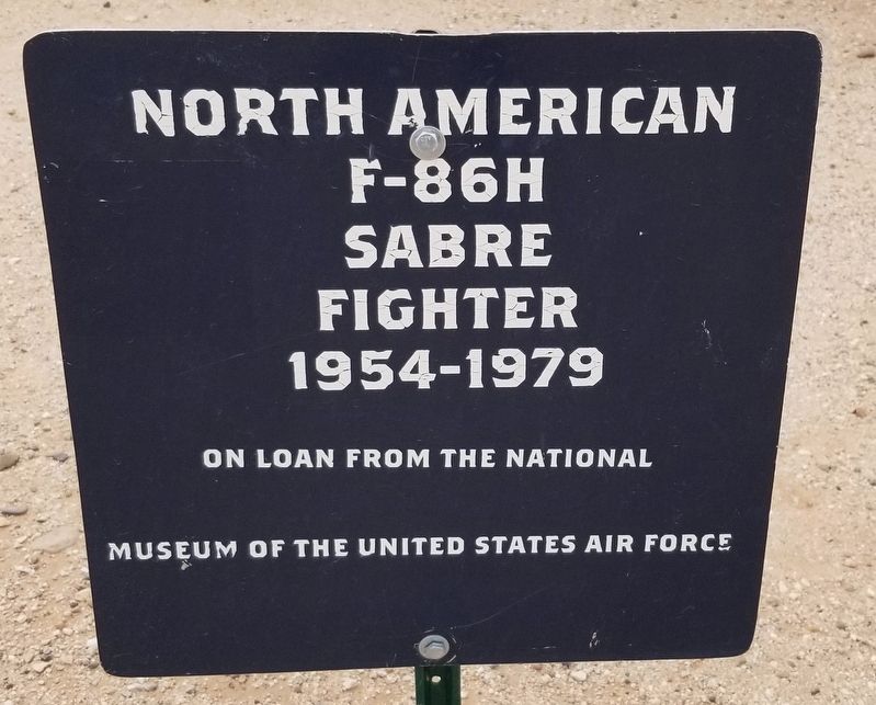 North American F-86H Marker. Click for full size. North American F-86H Marker image. Click for full size.