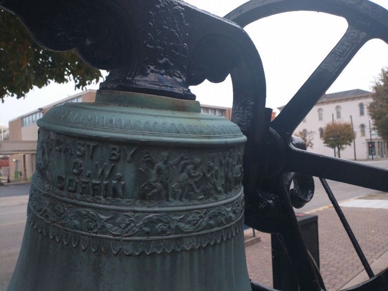 Detail on the Old Central School Bell image. Click for full size.