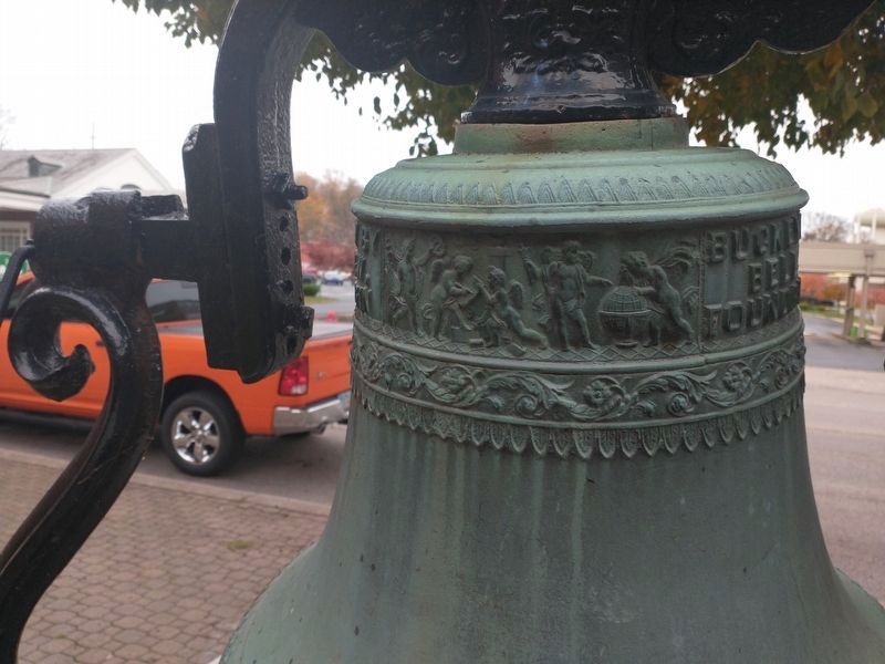 Detail on the Old Central School Bell image. Click for full size.