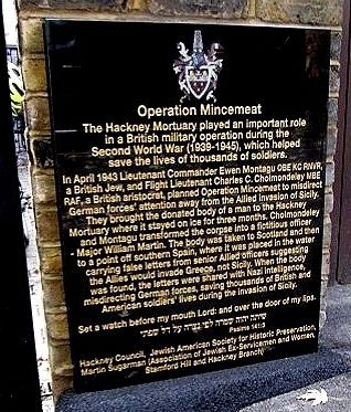 Operation Mincemeat Marker. Click for full size. Operation Mincemeat Marker image. Click for full size.