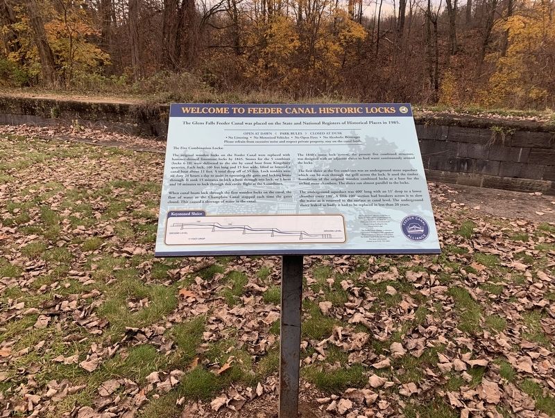 Feeder Canal Historic Locks Marker. Click for full size. Feeder Canal Historic Locks Marker image. Click for full size.